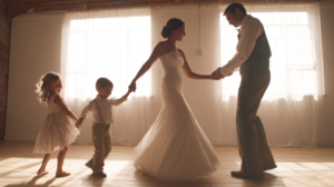 wedding dance performance anxiety, First Dance Practice with Kids Around: What Works?